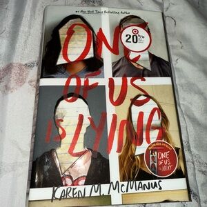 One of Us is Lying by Karen M. McManus. hardcover still in good condition!